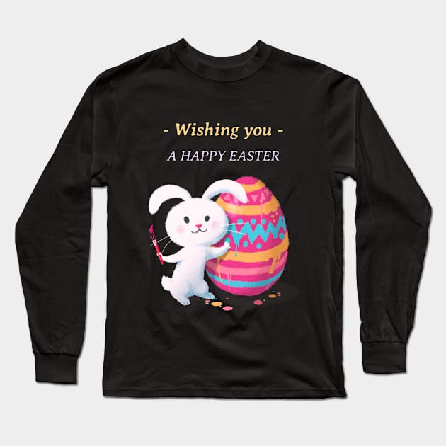 Wishing you a very happy Easter! Long Sleeve T-Shirt by Crafty Mornings